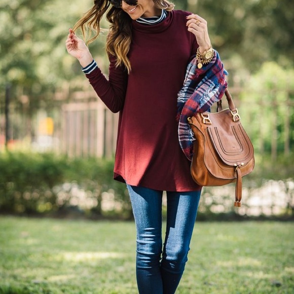 Anthropologie Tops - Anthropologie Deletta Cara Ribbed Turtleneck Tunic